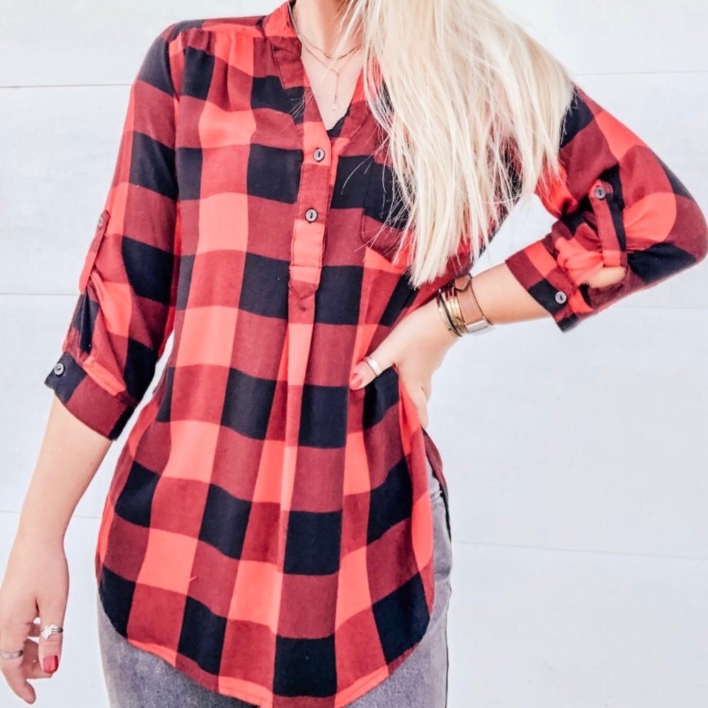 Buffalo Plaid Blouse